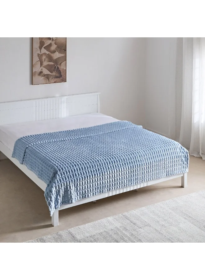 Home Box Delft Jacquard Flannel Queen Blanket 220 x 200 cm