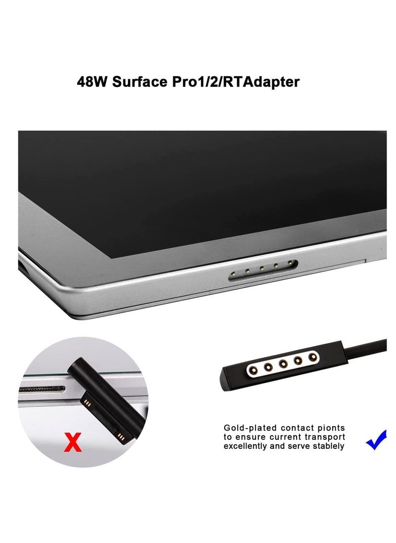 Surface Pro 2 Charger, Compatible with Microsoft Surface Pro 2,Surface Pro and Surface RT, Surface 2 Tablet - UK Plug
