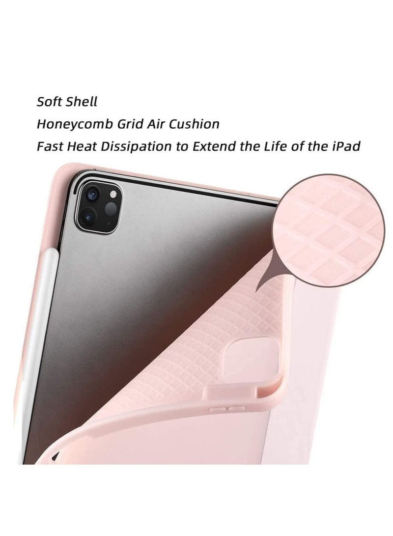Case for iPad Pro 11 Inch 2021(3rd Gen)/2020(2nd Gen) with Pencil Holder [Support iPad 2nd Pencil Charging/Pair] Slim Trifold Stand, Smart Protective Case Cover - Image 3