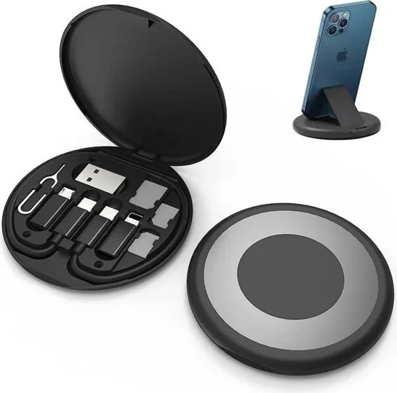 Polhammobile Polham 6in1 60W Type C, Micro and iPhone Lightning Cable, Converter, Sim Tool Travel Set