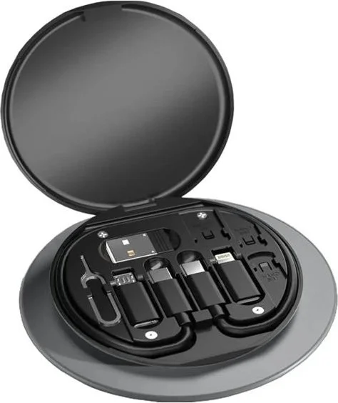 Polhammobile Polham 6in1 60W Type C, Micro and iPhone Lightning Cable, Converter, Sim Tool Travel Set