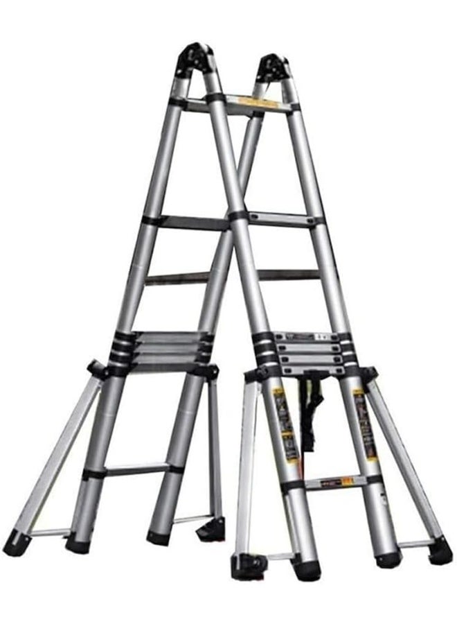 7.2m Telescopic Multi-Purpose Folding Ladder / Double (3.6 + 3.6 meters) - Image 2