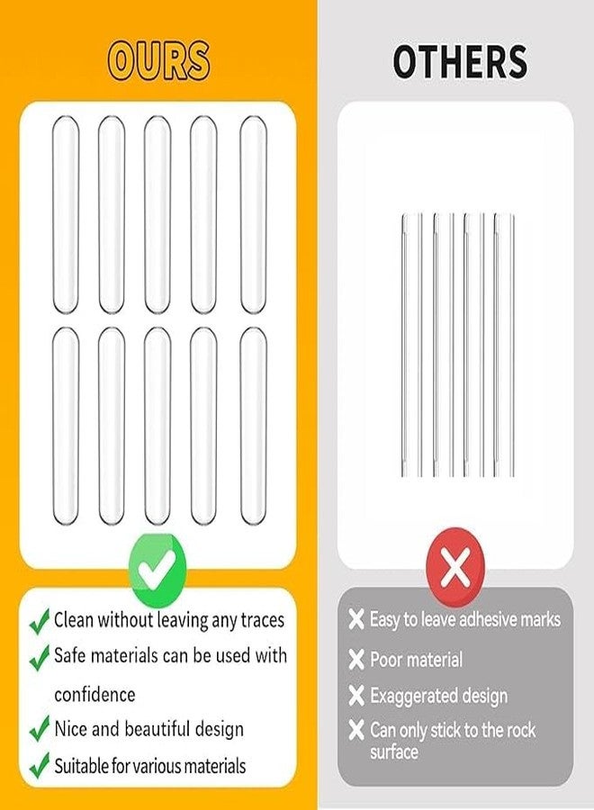 Gorilax Clear Rubber Door Bumper Stoppers - Self Adhesive Wall Protectors, Transparent Door Handle & Knob Guard Pads, Shock Absorbing Anti-Collision Wall Shield (20 Strip) - Image 4