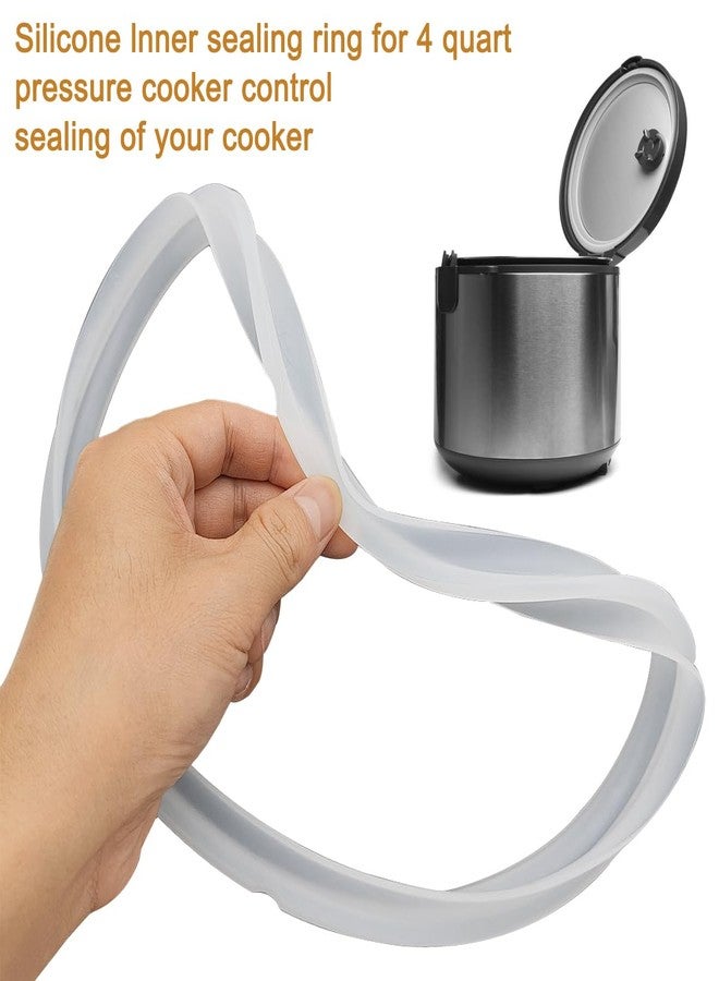 CKANDAY Silicone Sealing Rings Compatible for Instant Pot 6 Quart Pressure Cookers, 1 Pcs Replacement Silicone Gasket Seal Rings Fit IP-DUO60, DUO50, LUX60, LUX50, CSG60, CSG50, for 5/6 Qt InstaPot, Clear - Image 4