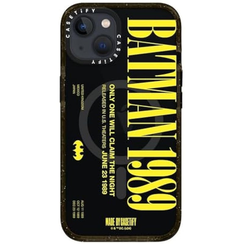 Casetify Impact iPhone 13 Case 【Batman Co-Lab / 4X Military Grade Drop Tested / 8.2ft Drop Protection/Compatible with Magsafe】 - Batman 1989 - Clear Black - Image 3