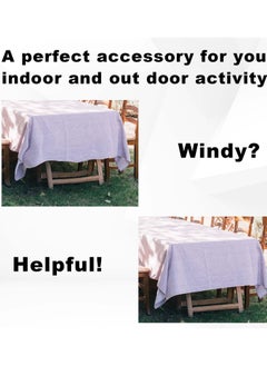 Excefore 20pcs Plastic Tablecloth Clips, Adjustable Tablecloth Clips Table Cloth Fixing Table Cloth Holder Clips Transparent Picnic Tablecloth Clamps for Indoor Outdoor  - Image 3