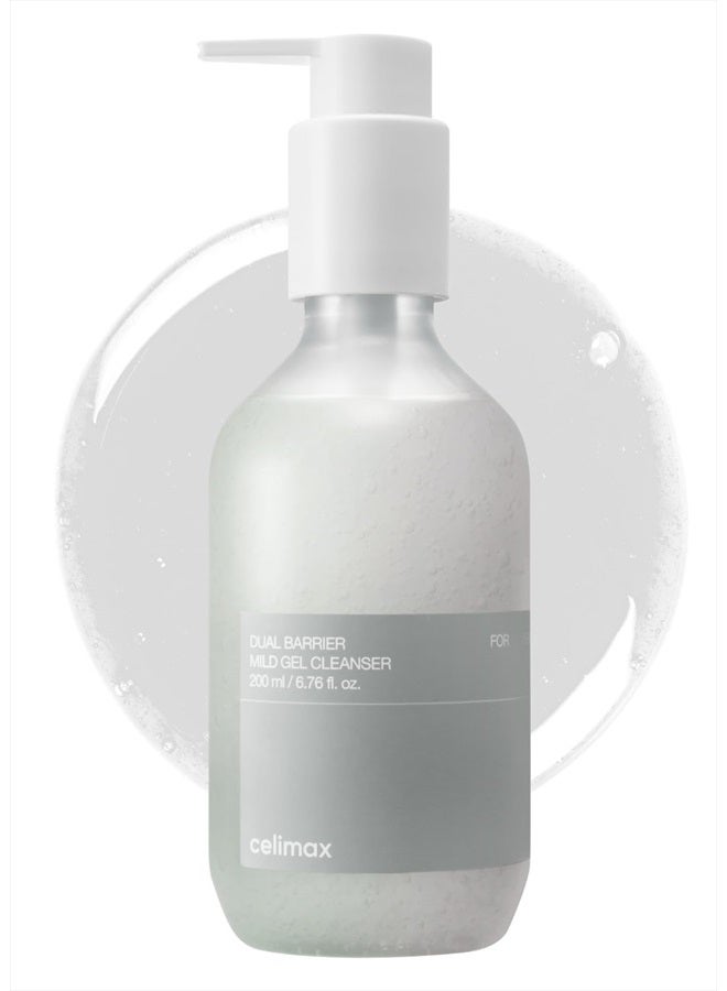 celimax Dual Barrier Mild Gel Cleanser | with Ceramide, Facial Cleansing, Hydrating, Moisturizing, Soothing, Calming Face Wash, 200ml - Image 1