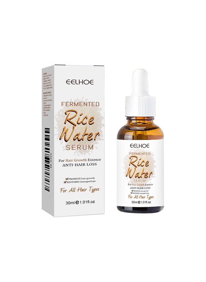 EELHOE rice water hair essential oil, hair nourishing, hair care, perm and dye damage, improve dry and frizzy hair - Image 1