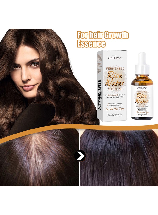 EELHOE rice water hair essential oil, hair nourishing, hair care, perm and dye damage, improve dry and frizzy hair - Image 3