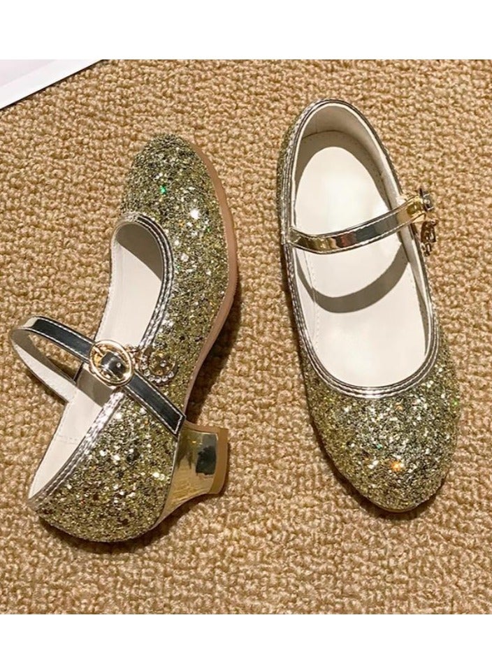 Girl Crystal Princess With Heel Shoes And Dress Performance - Image 5