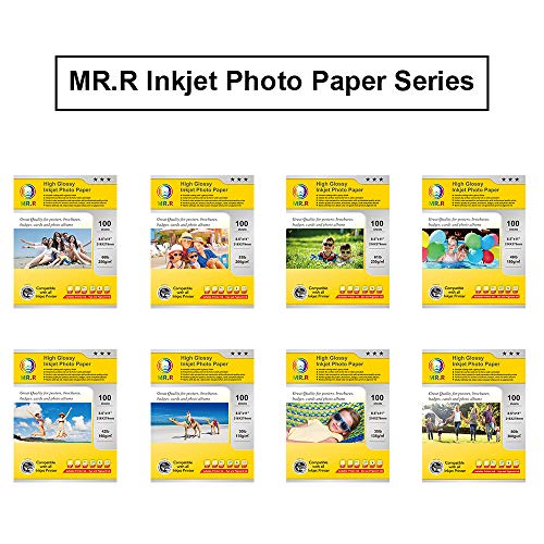 MR.R Single Side High Glossy Inkjet Photo Paper Letter Size 8.5"x11" with 100 sheets per pack 115gsm 30LB - Image 3