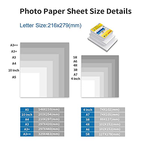 MR.R Single Side High Glossy Inkjet Photo Paper Letter Size 8.5"x11" with 100 sheets per pack 115gsm 30LB - Image 5