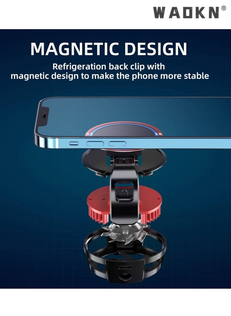 دبليو أيه أو كي أن مبرد الهاتف المحمول متوافق مع Magsafe ، مروحة تبريد أشباه الموصلات متوافق مع Magsafe ، لعبة تبريد محمولة بلا ضوضاء قطعة أثرية ل PUBG ، مدونة فيديو مباشرة ، لهواتف iOS / Android 4-6.7 بوصة  - Image 2