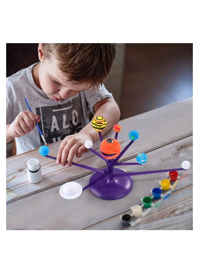 JOLLITY LLC - Solar System for Kids Space Toys-8 Planets Model with Projector DIY Stem Educational Learning Birthday for 6+ Years Old Boys Girls - Image 1