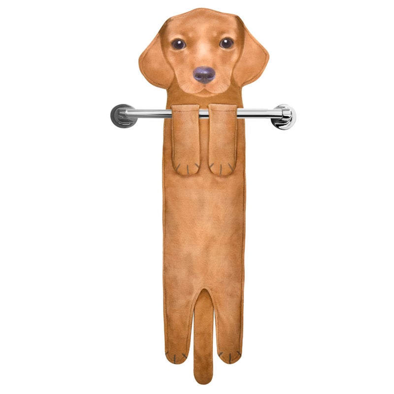 منشفة يد مضحكة على شكل كلب داشهند للمطبخ والحمام هدايا لأمهات وآباء الكلاب للنساء والرجال والمراهقين والأطفال في عيد الفصح وأيام الأمهات والآباء وعيد الحب وهدايا تدفئة المنزل وأعياد الميلاد لعشاق الحيوانات