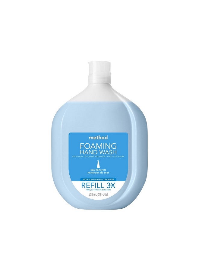 ميثود عبوة إعادة تعبئة صابون اليدين الرغوي من ميثود، معادن بحرية، زجاجة قابلة لإعادة التدوير، تركيبة قابلة للتحلل الحيوي، 28 أونصة (عبوة من قطعة واحدة) - Image 1