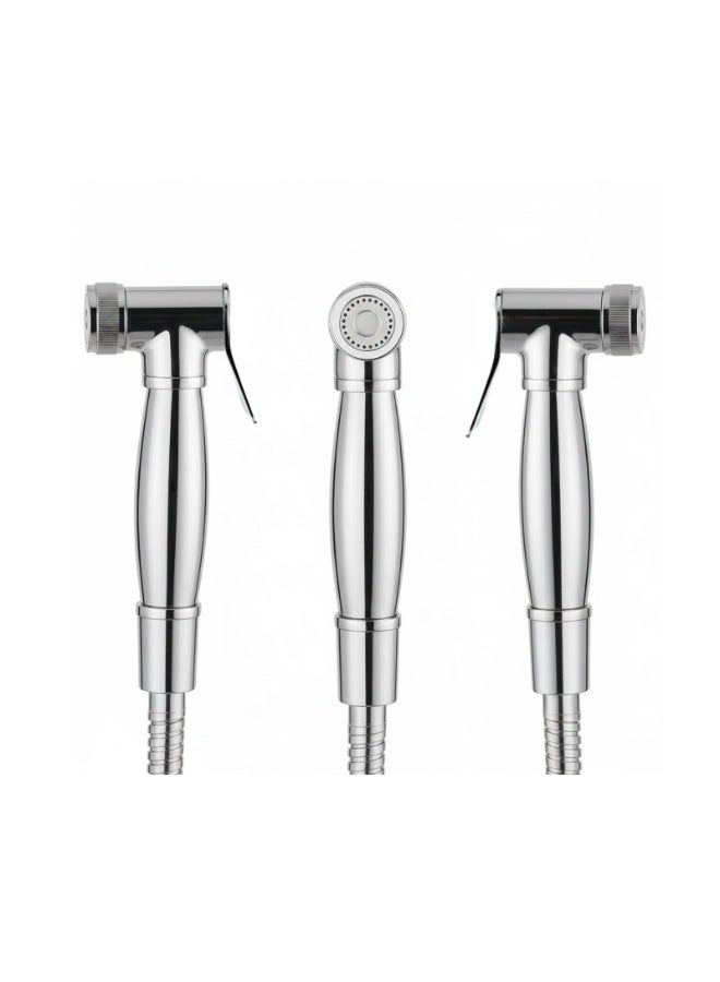 Bold Roma Brass Bidet Shattaf Handheld Sprayer for Toilet Bathroom Hygiene Adjustable Water Flow with Hot and Cold Control Leak Free Brass Core Chrome Finish Easy DIY Installation Water Saving Bidet for UAE Homes - Image 4