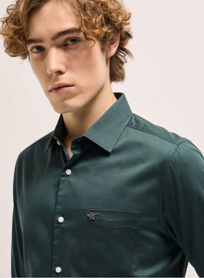 THE BEAR HOUSE Men's Shirt for Casual and Formal Wear | Classic Button-Down Style for Office, Daily Use, Travel, Events & All-Season Outfits | Versatile & Stylish Wardrobe Essential for Every Occasion