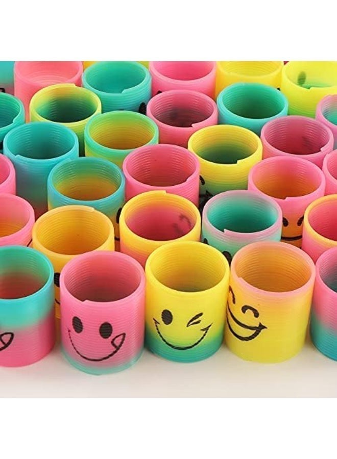 Queens 30 Pack Spring Rainbow Magic Fidget Stress Coil Mini Springs Bulk Toys For EID Party Favor Carnival Prize Birthday Goodie Bag Stuffers For Kids Boys Girls - Image 4