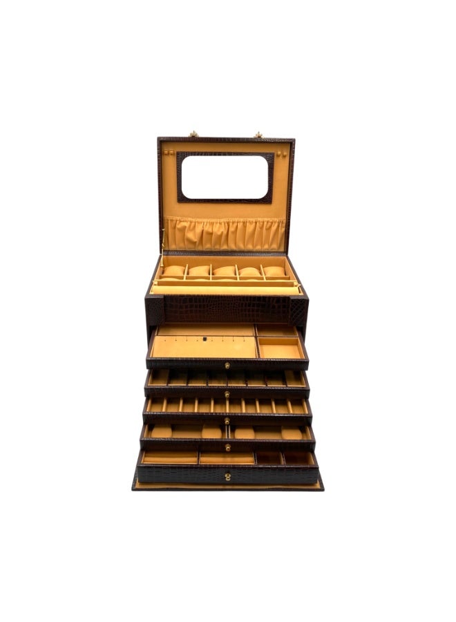 LAVERI LEATHER Genuine Leather Jewellery Box - Image 4