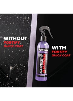 SHINE ARMOR Ceramic Coating Fortify Quick Coat Car Wax Polish Spray Waterless Wash & Wax Hydrophobic Top Coat Polish & Polymer Paint Sealant Detail Protection 8 Fl Oz  - Image 5