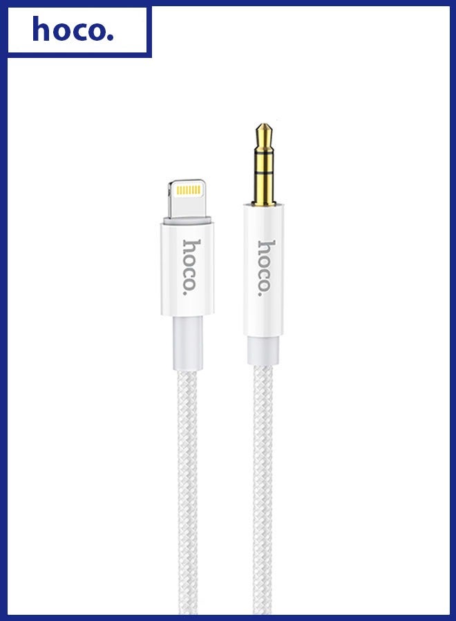 hoco. UPA19 digital audio conversion cable for iP (iP male connector to DC3.5 male connector, Silver)  - Image 1