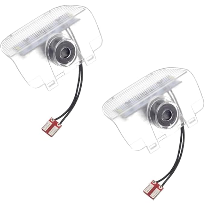 NALACAL قطعتان من مصابيح شعار LED لباب السيارة بديلة لظل شبح ثلاثي الأبعاد لا يتلاشى أبدًا لشعار سيارة Civic Accord CrV Rdx - Image 1