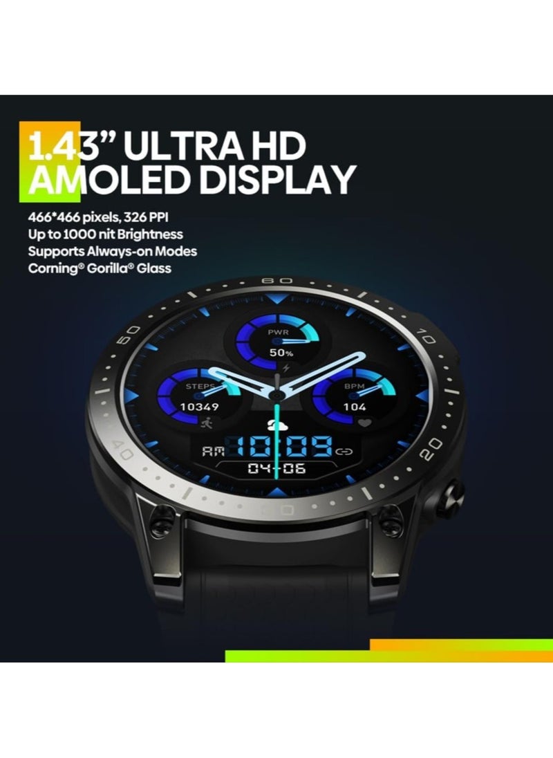 Zeblaze - Zeblaze Ares 3 Pro Health Monitor Smartwatch 400mAh Sports Watch AMOLED Display Voice Calling Waterproof 100 Plus Sport Modes - Image 1