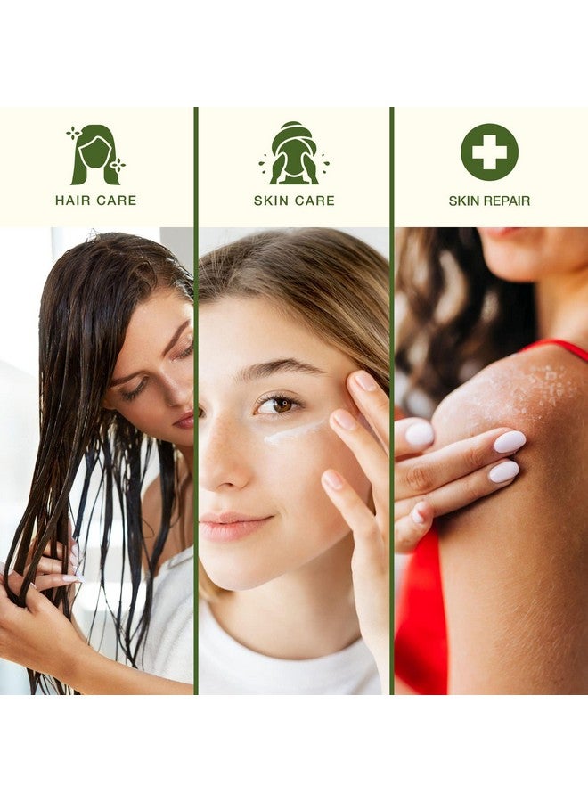 Green Leaf Naturals Aloe Vera Gel For Skin Care ; Pure Aloe Vera ; Thin Aloe Gel For Skin Face Hair Daily Moisturizer Aftershave Lotion Sunburn Relief 8 Ounce By Green Leaf  - Image 3