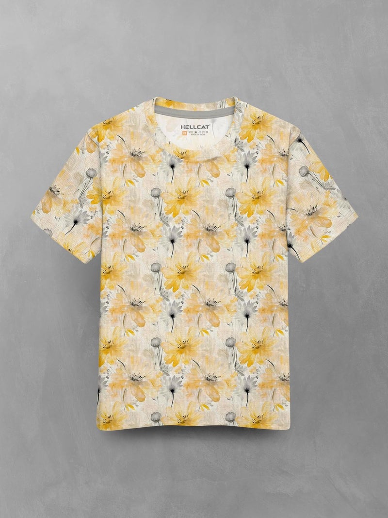 HELLCAT Trendy Front & Back Graphic Printed Cotton Blend Half Sleeve Premium Round Neck Tshirt for Boys - Pack of 2 Yellow/Black1 13-14 Years - Image 3