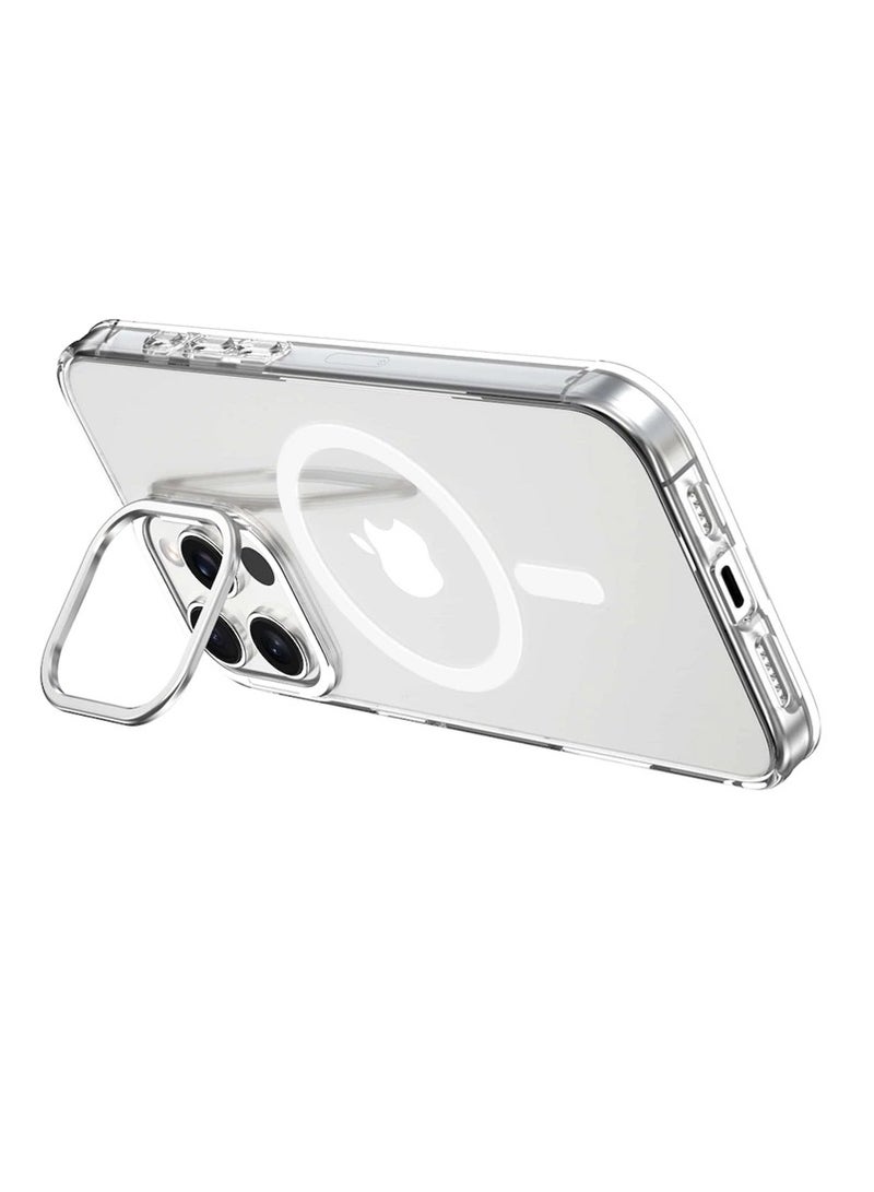 Devia Snow MagSafe & Viewing Stand Case for iPhone 16 Pro Max - Clear - Image 2