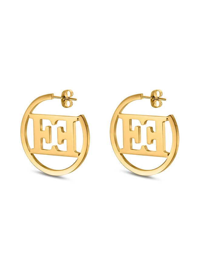 ESCADA Estelle Gold Plated Hoop Earrings for Women - Image 2