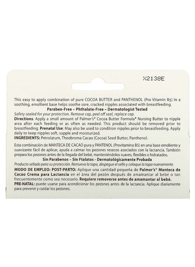 PALMER'S Palmer's, Cocoa Butter Formula®, Nursing Butter, 1.1 oz (30 g)  - Image 3