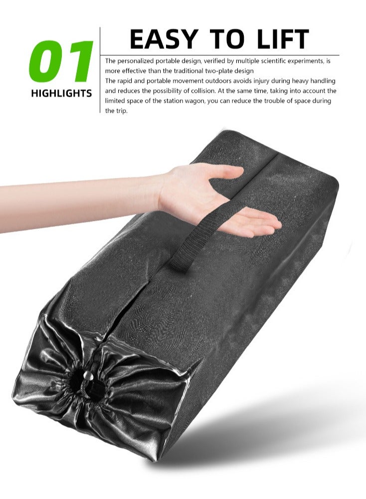 founder Folding Camping Table, Portable Camping Picnic Table with Carrying Bag, Lightweight Aluminum Folding Beach Table for Outdoor, Picnic, Cooking, Beach, Hiking, Fishing (95 * 55 * 50CM) - Image 5