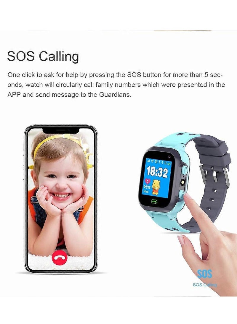 BlueFire - Kids Smart Watch - HD Touchscreen Camera, GPS LBS Location, SOS Emergency, Two-Way Calling, Smartwatch for Kids Ages 3+ - Ideal Gift for Boys & Girls - Image 1