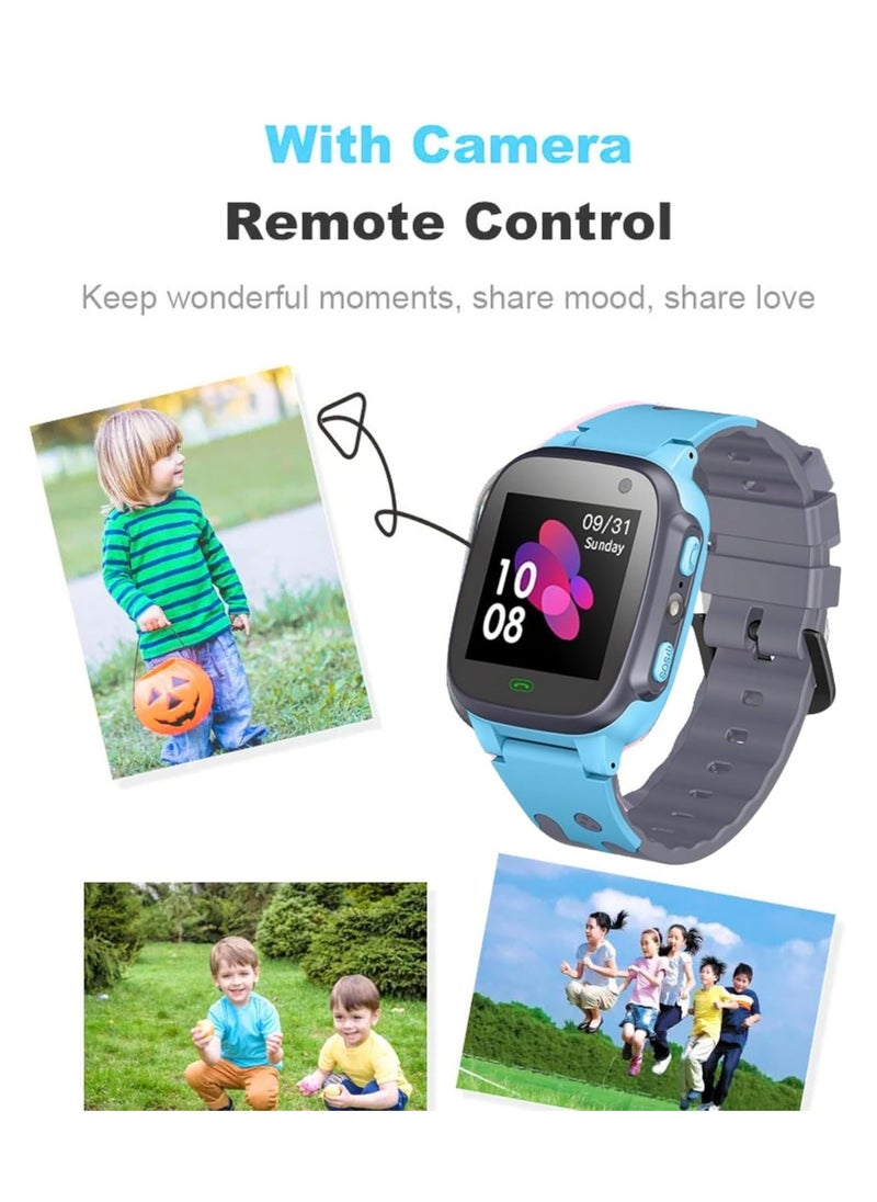 BlueFire - Kids Smart Watch - HD Touchscreen Camera, GPS LBS Location, SOS Emergency, Two-Way Calling, Smartwatch for Kids Ages 3+ - Ideal Gift for Boys & Girls - Image 1