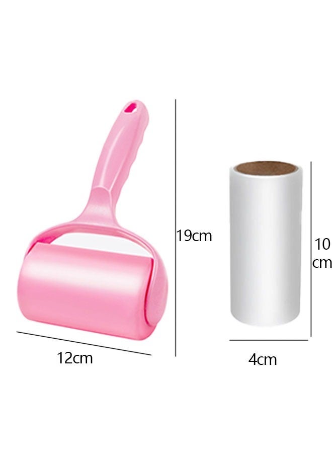 Beauenty Sticky Lint Roller with 420 Sheets, Sticky Hair Remover Tool Brush for Clothes Carpet Car Seats Dust Dogs Cats (1Handle+7Refills) - Image 2