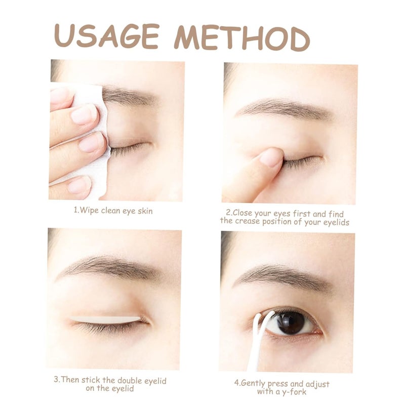 Outanaya 20sheets Invisible Eyelid Stickers Breathable Nude Double Eyelid Tape for Natural Makeup High Adhesion for All-Day Wear Women - Image 2