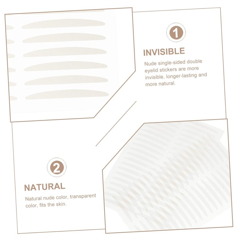 Outanaya 20sheets Invisible Eyelid Stickers Breathable Nude Double Eyelid Tape for Natural Makeup High Adhesion for All-Day Wear Women - Image 3