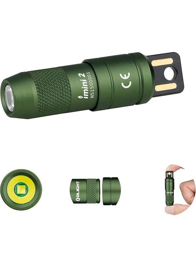 أولايت مصباح يدوي على شكل سلسلة مفاتيح قابل لإعادة الشحن، 50 لومن - Image 1