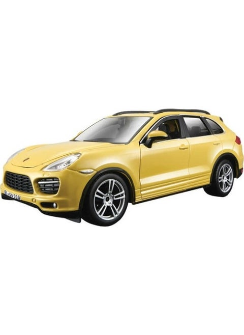 1:24 Porsche Cayenne Turbo Plus Yellow Model Car