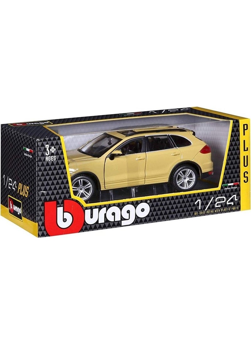 1:24 Porsche Cayenne Turbo Plus Yellow Model Car