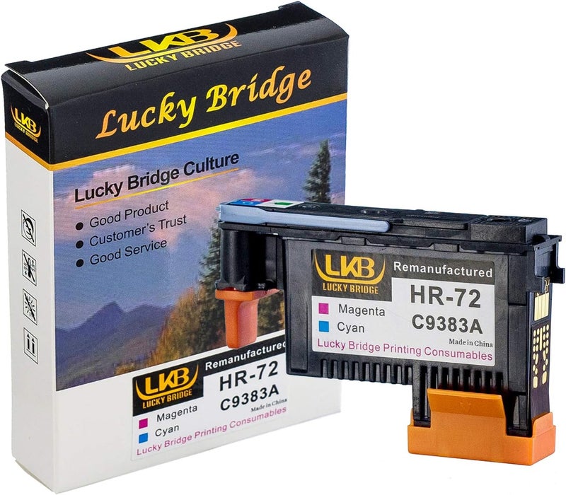 ال كيه بي رأس طباعة HP72 معاد تصنيعه 3PK C9380A C9383A C9384A متوافق مع طابعات HP Designjet T610 T620 T770 T790 T1100 T1120 1200 T1300 T2300 - المملكة المتحدة - Image 5