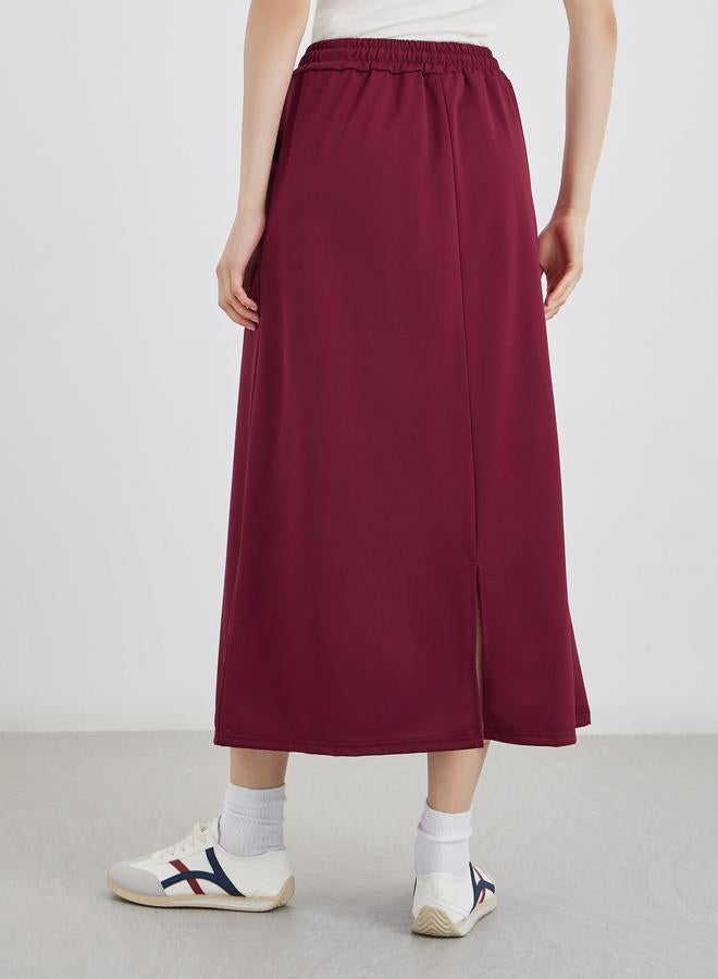 تايك تو تنورة ميدي بحافة واسعة - Image 4