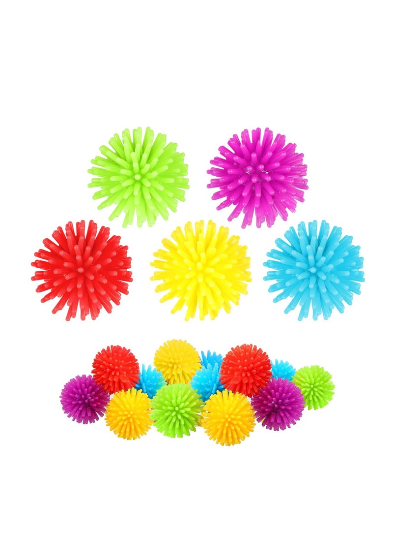 KASTWAVE 50 Pack Spiky Stress Balls - Soft Fidget Sensory Toy for Teens and Adults - Multi-Color Mini Balls for Parties and Gifts - 1.18 Inches - Image 1