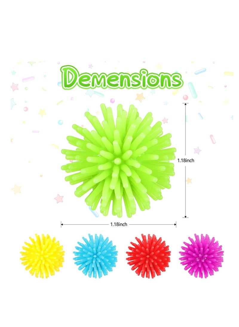 KASTWAVE 50 Pack Spiky Stress Balls - Soft Fidget Sensory Toy for Teens and Adults - Multi-Color Mini Balls for Parties and Gifts - 1.18 Inches - Image 4