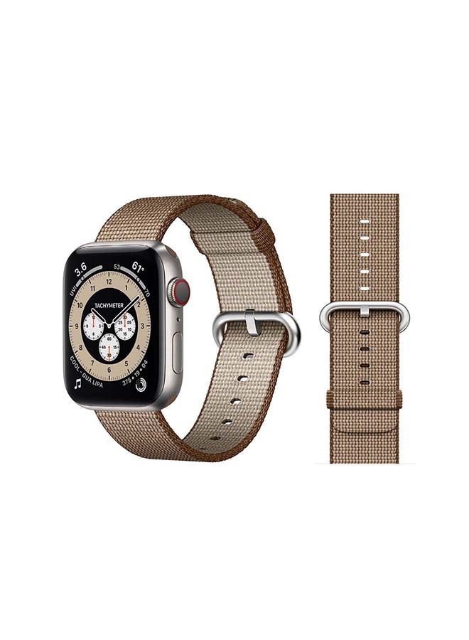 Loquat Nylon Replacement Band For Apple Watch Series 6/SE/5/4/3/2/1 Coffee Brown