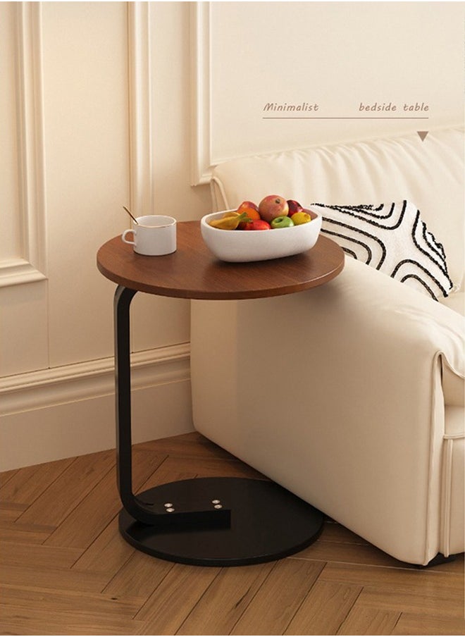 XiuWoo - Nordic Style Round Coffee Table – Sturdy Sofa Side Table or End Table for Living Room, 40x40x60cm - Image 1