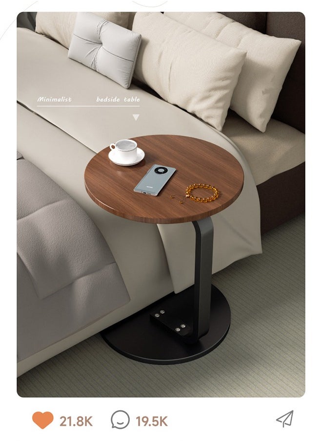 XiuWoo - Nordic Style Round Coffee Table – Sturdy Sofa Side Table or End Table for Living Room, 40x40x60cm - Image 1