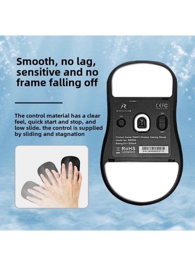 For Renmo ES21 Wireless Mouse ES21M Ice ICE Anti-frame Foot Sticker ES21 PRO Teflon Foot Pad-Color: A Pair Of Teflon Foot Pads  - Image 2